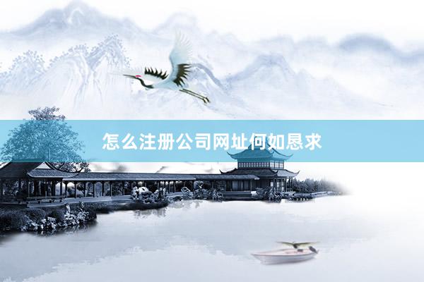 怎么注册公司网址何如恳求